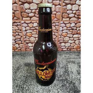 Budweiser King Of Beers Halloween 2000 Glass Large Beer Bottle